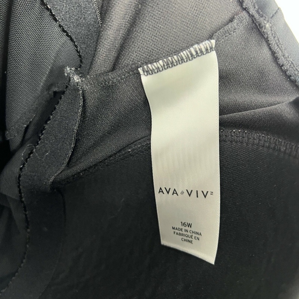 Ava & Viv Swim Dress Black One Piece Built In - Picture 8 of 12